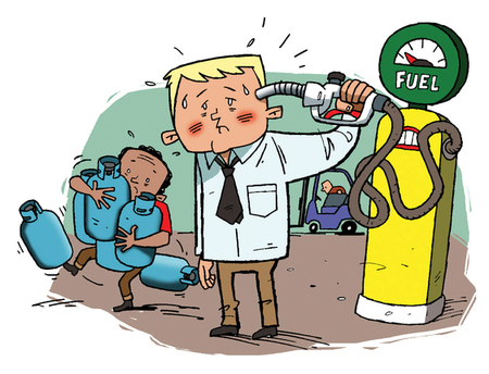 The forklift fuel robbery